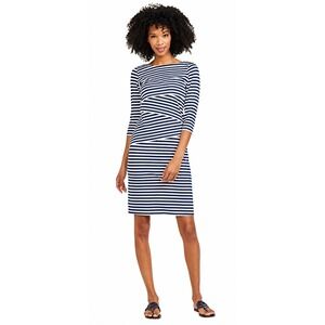 J.McLaughlin Nicola Catalina Cloth Stripe Dress Size Medium Navy White